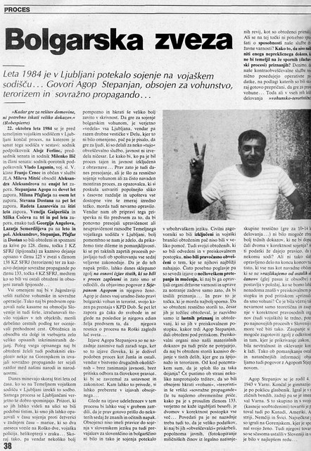 Članek v Mladini leta 1988