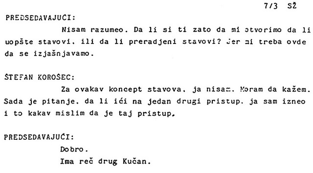 noč dolgih nožev. Stenogram govora Milana Kučana na sestanku predsedstva ZKJ spomladi leta 1988