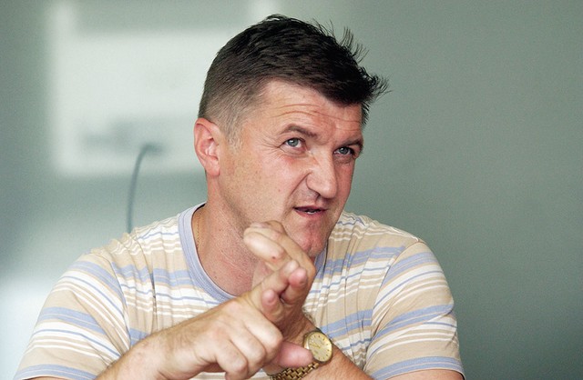 Vojko Smole med intervjujem, za katerega Krkovič trdi, da ga ni bilo Vojko Smole med intervjujem, za katerega Krkovič trdi, da ga ni bilo