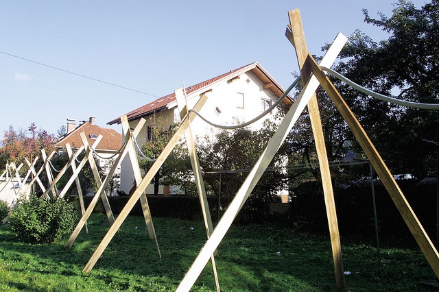 Kabel, posebej za to priložnost speljan od transformatorske postaje