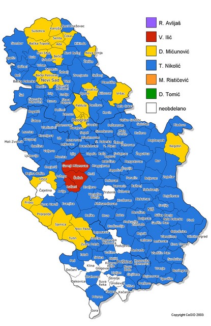 Zmagovalci po občinah