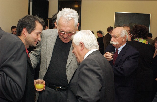 Krog bivšega predsednika: Aleš Debeljak, Niko Toš in Milan Kučan