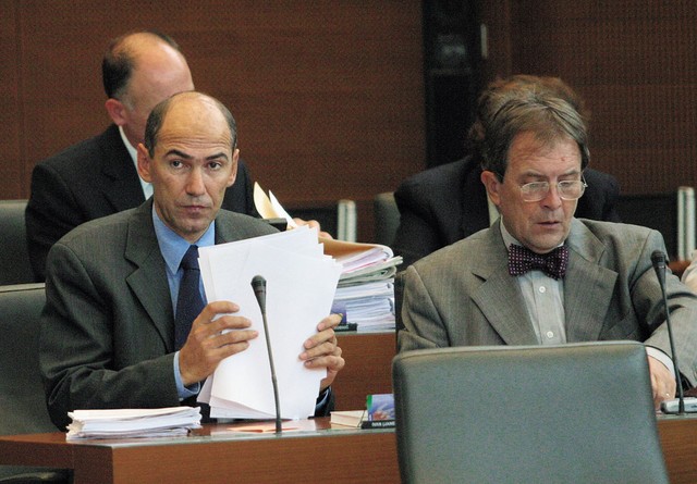 Slovenska demokrata: Janez Janša in Miha Brejc