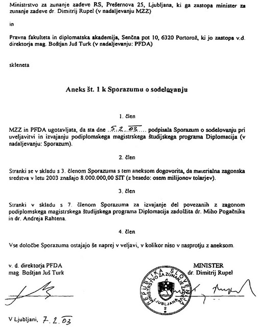 Namen, ki ni naklep? Ministrova obljuba, da bo priskrbel denar za novo akademijo
