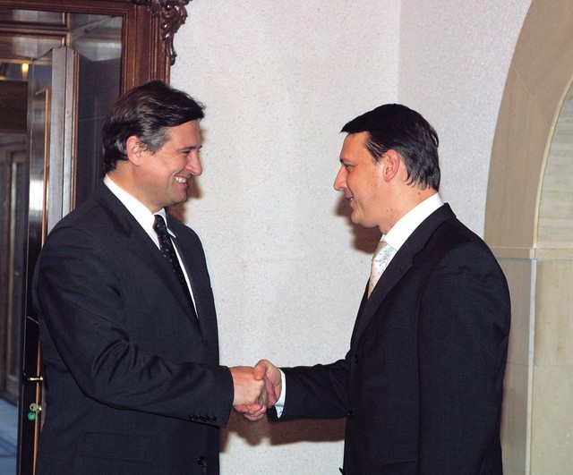 Zdenko Pavček, direktor Viator & Vektor na novoletnem sprejemu Toneta Ropa