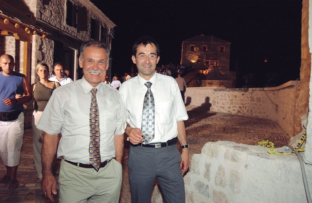 Janez Kopač na privatnem obisku na starem mostu