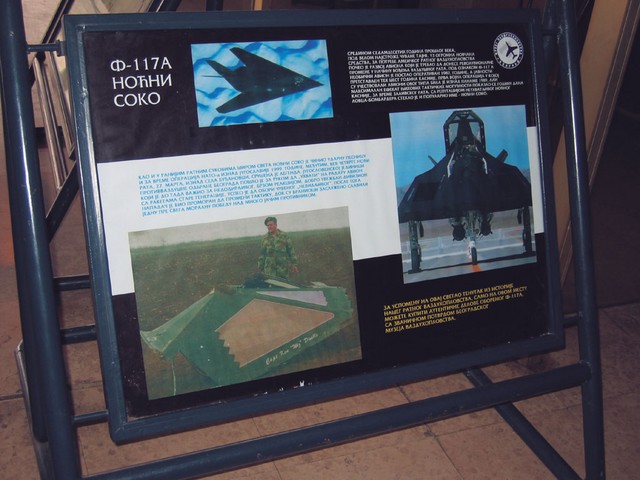 Podatki o sestreljenem 'nočnem sokolu' F-117 A