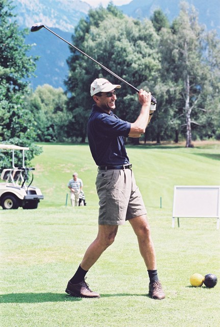 Janez Janša na golf igrišču