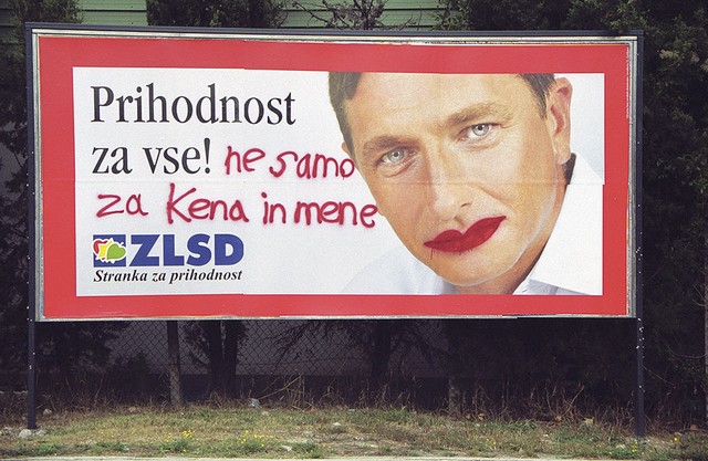 Polepšani plakat v Kopru