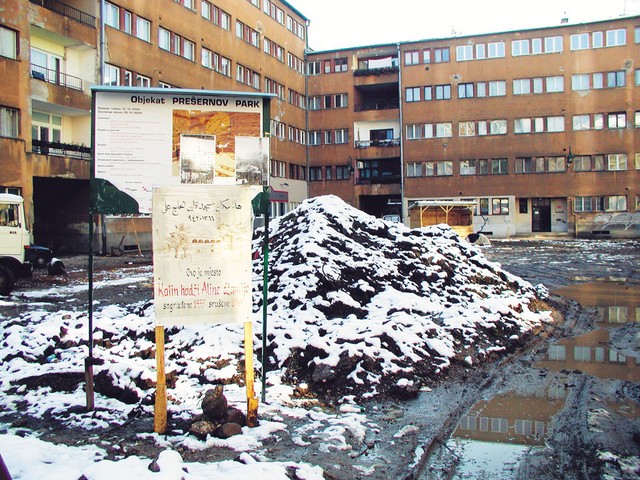 Gradbišče Prešernovega parka v Sarajevu