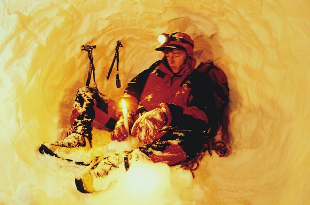 Med simulacijo razmer na pripravah pod Triglavom