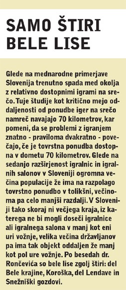 Samo štiri bele lise