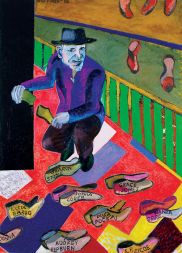 Silvester Plotajs Sicoe: Divji v srcu, 1998, olje na platnu, 200x145cm