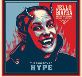 Ime prvega Biafrovega albuma z novim bendom je Audacity of hype, kar je replika na geslo Baracka Obame v predvolilni kampanji leta 2008, Audacity of hope (Pogum upanja). Tudi naslovnico plošče je Biafri oblikoval isti umetnik, ki je Obami oblikoval njegov &ldquo;Upanje&rdquo; poster in sicer Shepard Fairey.