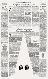 Jefferson je Amerika in Amerika je Jefferson, The New York Times, Op-Ed, 12.april, 1993