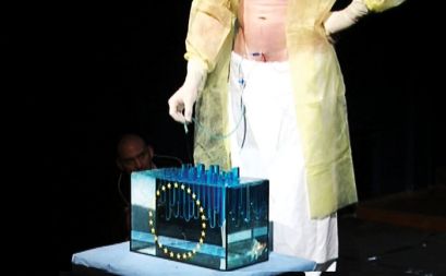 Ive zaliva Evropo, performans Evropa 4, 2004