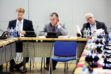 Jože Možina, Anton Guzej in Vinko Vasle
