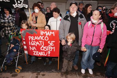 Protest Zasavcev v Ljubljani