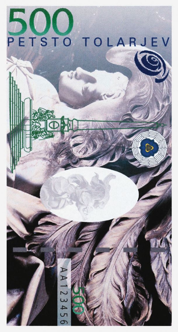 Slovenski rezervni denar - bankovci, 1994/95, Banka Slovenije, oblikovalec Miljenko Licul 