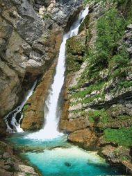 Slap Savica, kraj srečnega imena.